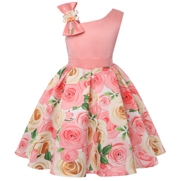 Girls' Dresses Girls' Princess Dresses Digital Print Children's Dresses - Image 7