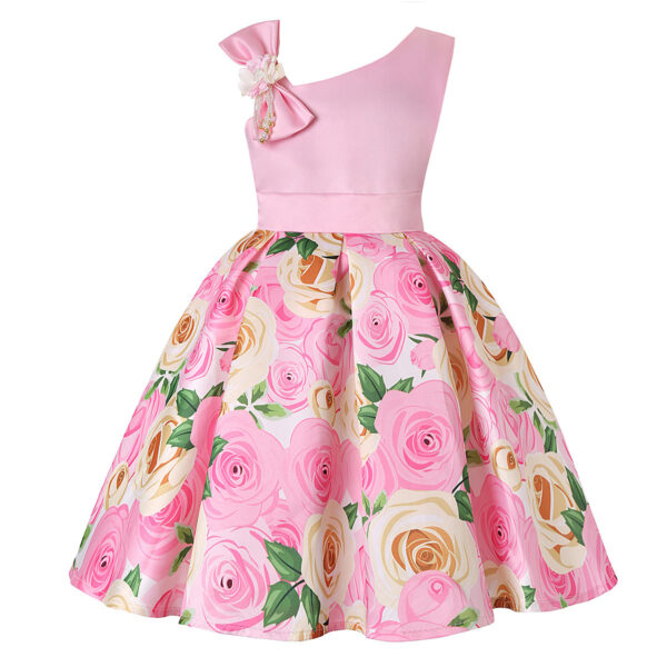 Girls' Dresses Girls' Princess Dresses Digital Print Children's Dresses - Image 9