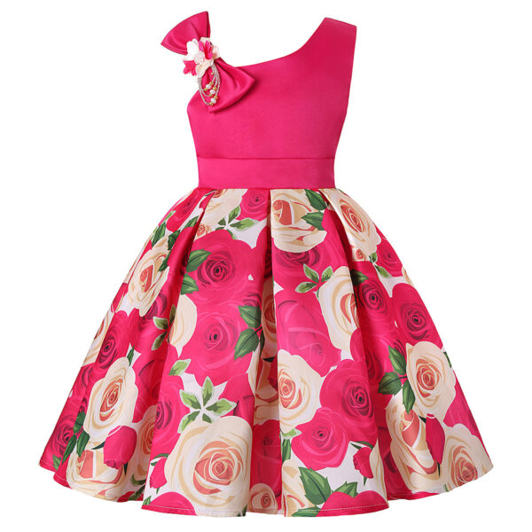 Girls' Dresses Girls' Princess Dresses Digital Print Children's Dresses - Image 2