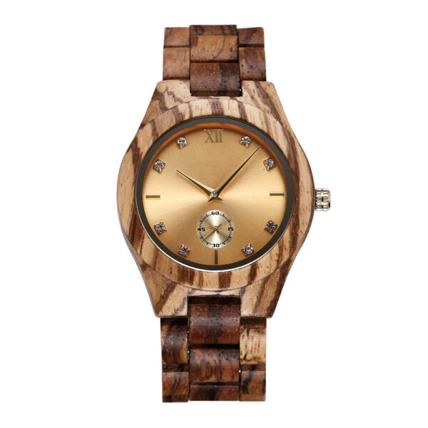 Women's Quartz Wood Watch - Image 4